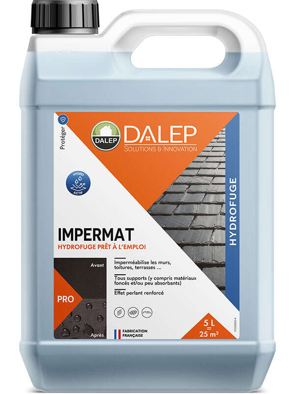 Image du produit BIDON DE 5 L - HYDROFUGE IMPERMAT MATERIAUX FONCES