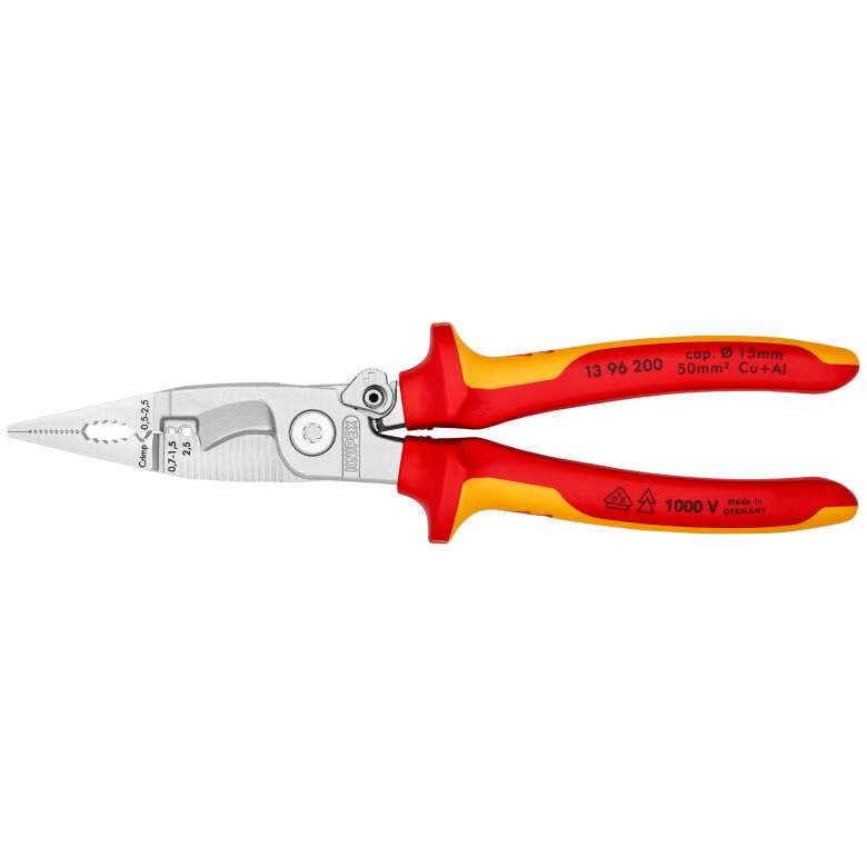 Image du produit KNIPEX PINCE 200MM INSTALLATION ELECTRIQUE POIGNEES ISOLEES