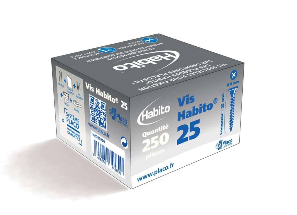 Image du produit VIS HABITO 25 - BTE 250 PCES