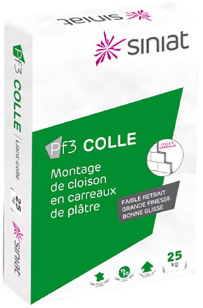 Image du produit COLLE CARREAUX PLATRE PF3 25KG