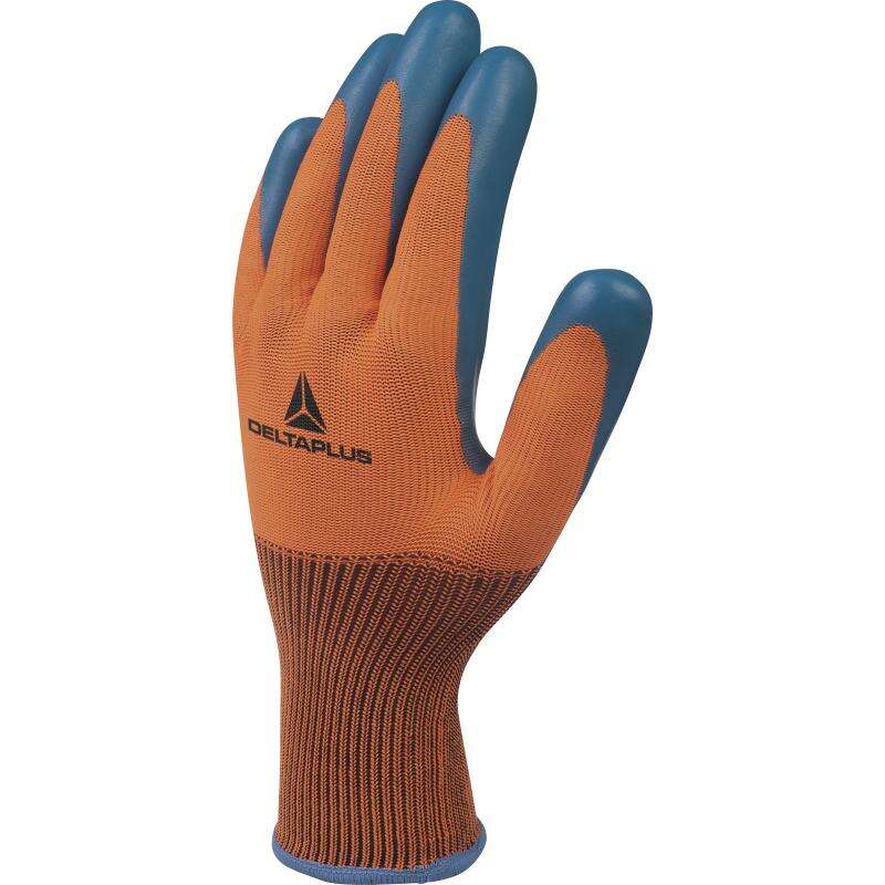 Image du produit GANT TRICOT ORANGE-BLEU MARINE T. 10 - VE733