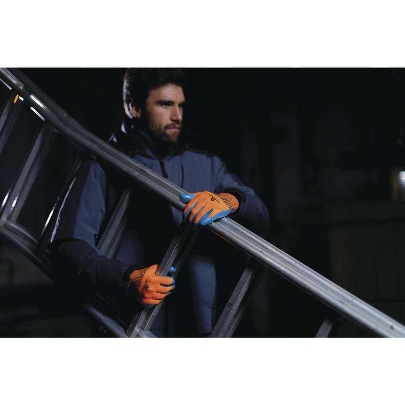 Image du produit GANT TRICOT ORANGE-BLEU MARINE T. 10 - VE733