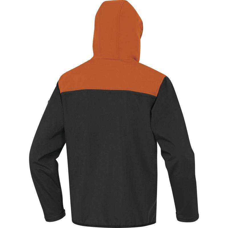 Image du produit VESTE SOFTSHELL 3 COUCHES HORTEN2 NOIR/ORANGE -T.M