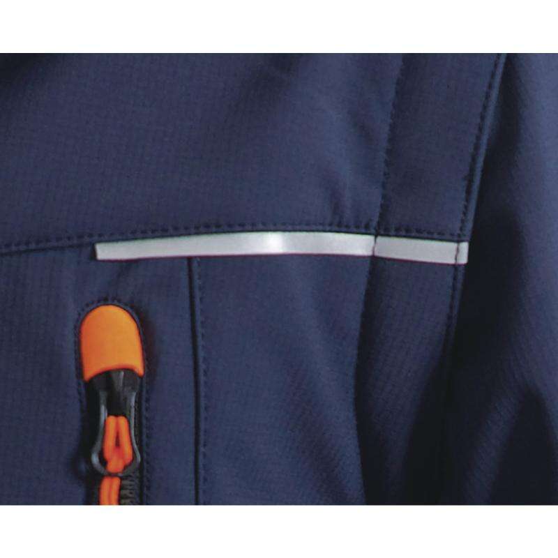 Image du produit VESTE SOFTSHELL 3 COUCHES ORSA MARINE/ORANGE - T.XXL