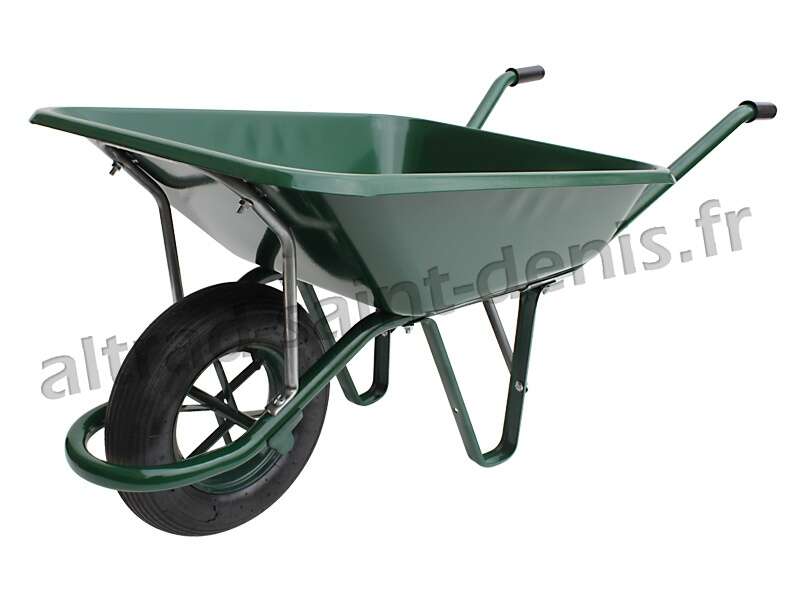 Image du produit BROUETTE TRAVAUX LOURDS VERTE GONFLABLE 100L