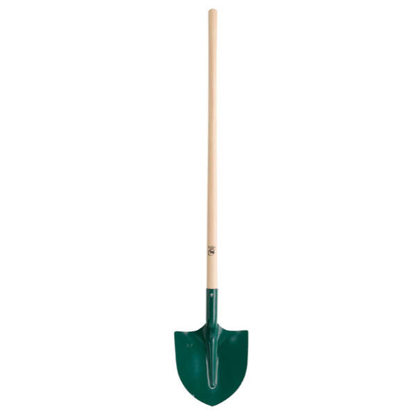 Image du produit PELLE RONDE TÔLE 27 CM MANCHE BOIS TP 110 CM CERTIFIÉ PEFC 100%