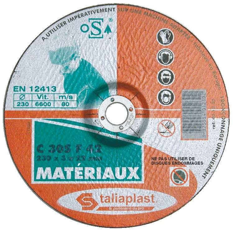 Image du produit DISQUE ABRASIF POUR MATERIAUX 125MM