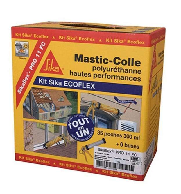 Image du produit KIT SIKA ECOFLEX GRIS BETON