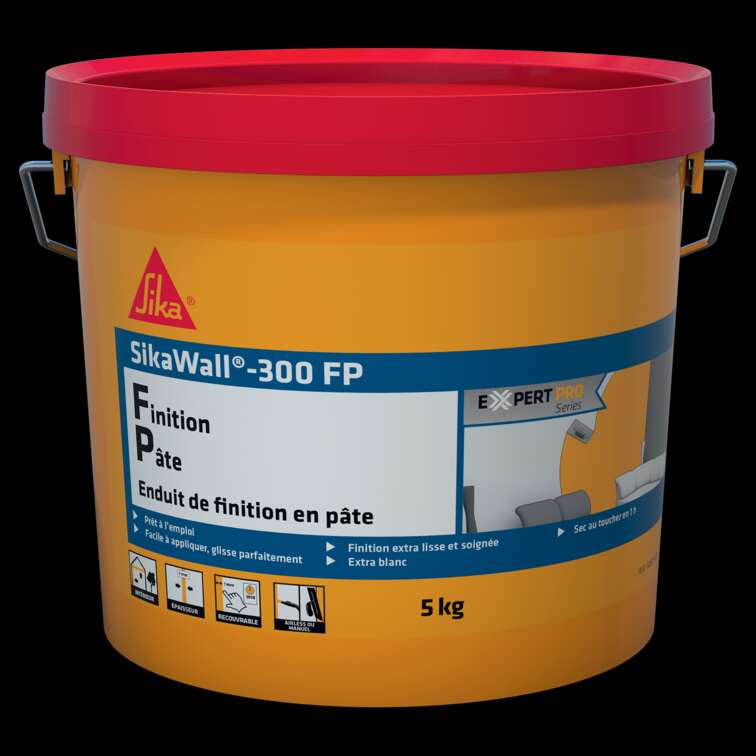 Image du produit SIKAWALL 300 FP ENDUIT DE FINITION EN PATE POUR MURS ET PLAFONDS INTERIEURS SEAU 5KG