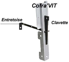 Image du produit COFRA' VIT ENTRETOISE ACIER PLIEE EP. 20CM - BTE DE 25 PCES