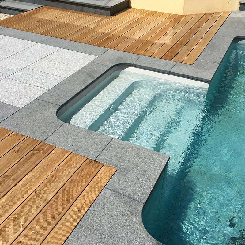 Image du produit MARGELLE D'ANGLE G684 50X30X3CM GRANIT ANTHRACITE