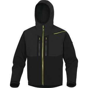 Image produit VESTE SOFTSHELL NOIR-JAUNE T. L - HORTEN2