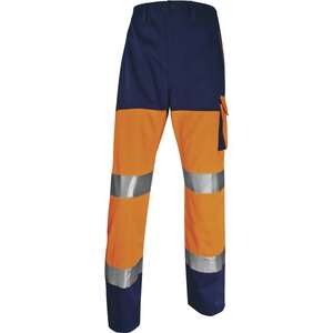 Image produit PANTALON DE TRAVAIL ORANGE FLUO-BLEU MARINE T. 3XL - PHPA2