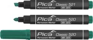 Image produit MARKER PERMANENT PICA-CLASSIC OGIVE VERT (520/36)