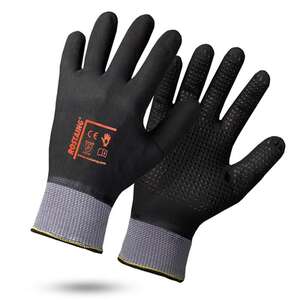 Image produit GANTS EN NITRILE NOIR SUR POLYAMIDE FIN TOUT ÉTANCHE T10